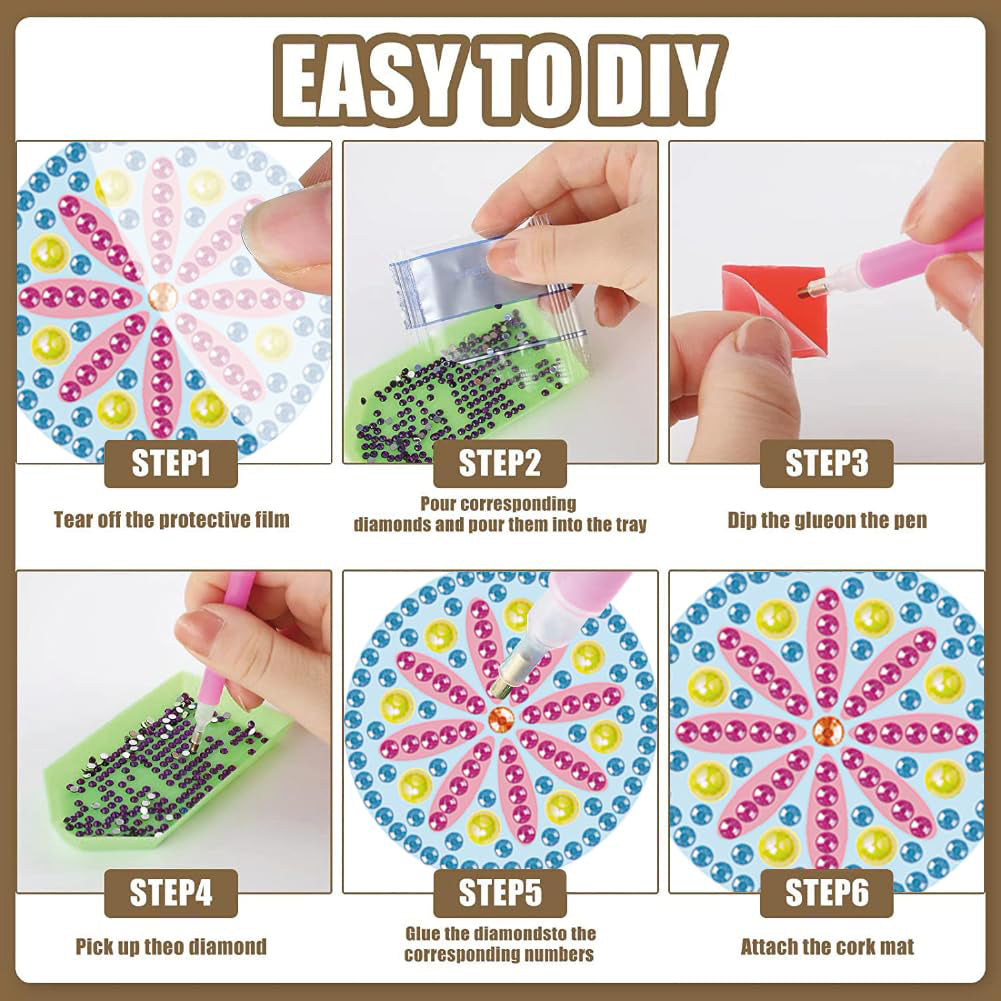 12 Pairs DIY Diamond Art Earrings Double Sided Diamond Painting Earrings Kit