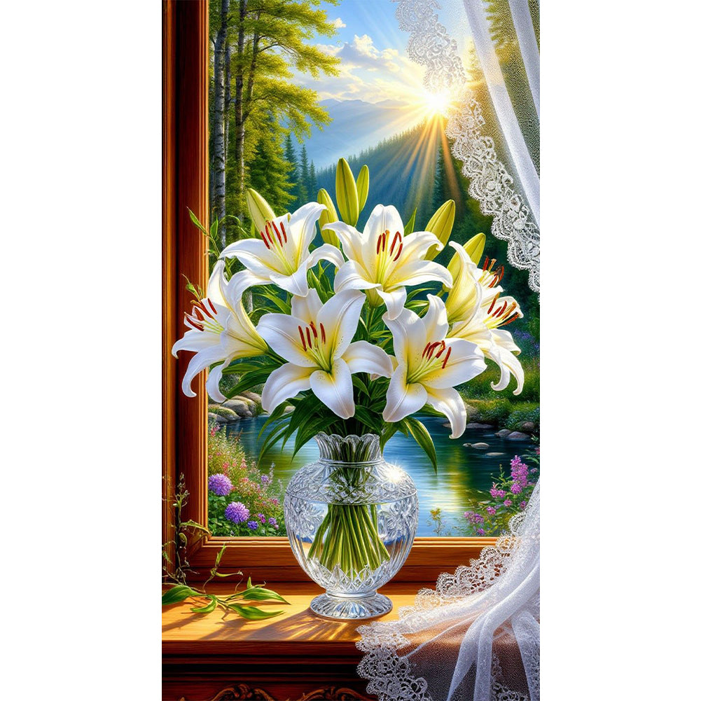 Lily - Full Round Drill Diamond Painting 40*70CM