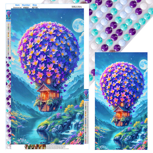 Hot Air Balloon - Full Round Drill Diamond Painting 40*70CM