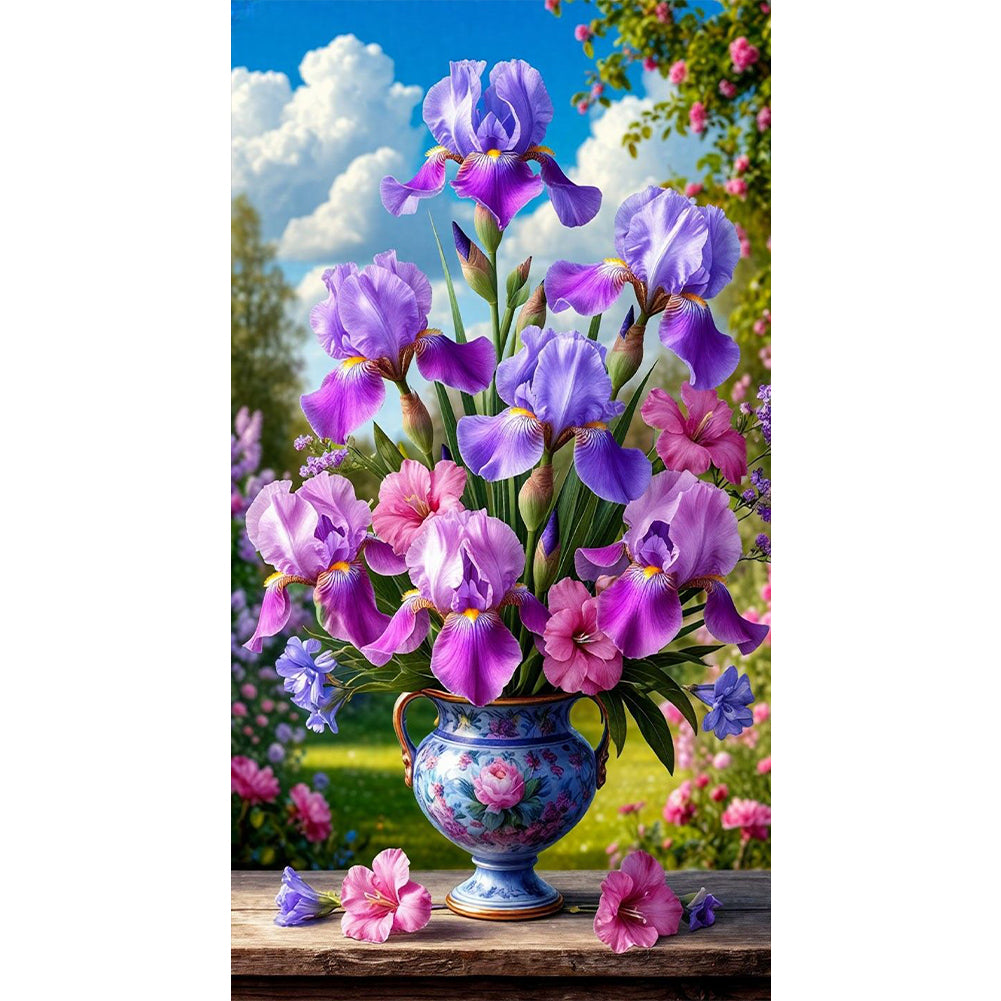 Flower - Full Round Drill Diamond Painting 40*70CM
