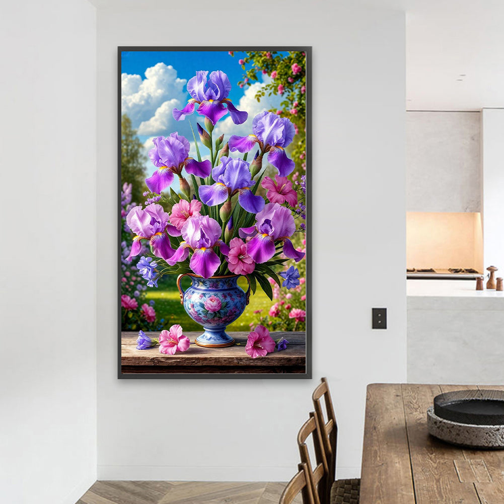 Flower - Full Round Drill Diamond Painting 40*70CM