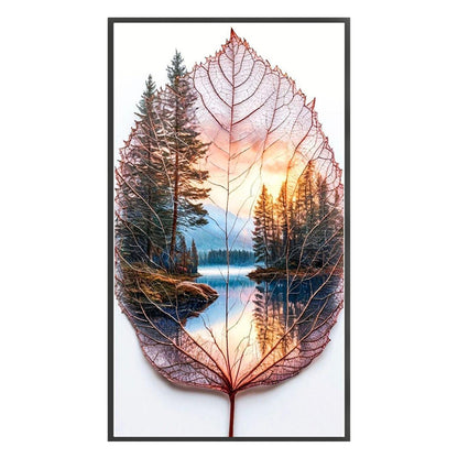Leaf Scenery - 11CT Stamped Cross Stitch 40*70CM