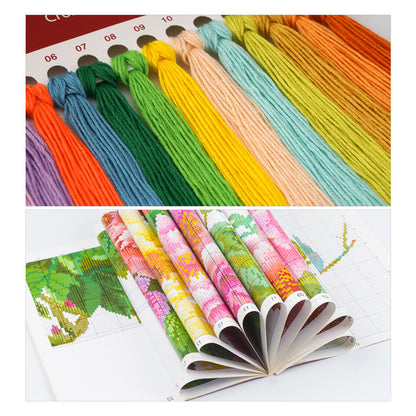 Two Tigers - 14CT Stamped Cross Stitch 56*41CM (Joy Sunday)