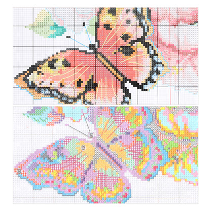 Two Tigers - 14CT Stamped Cross Stitch 56*41CM (Joy Sunday)