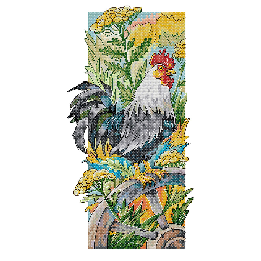 Rural Life - 14CT Stamped Cross Stitch 19*40CM (Joy Sunday)