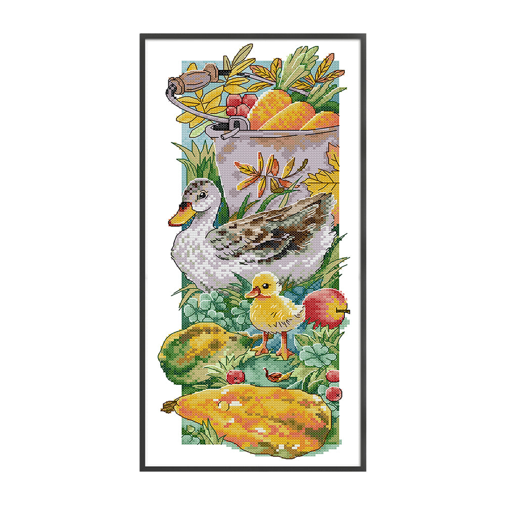 Rural Life - 14CT Stamped Cross Stitch 19*40CM (Joy Sunday)