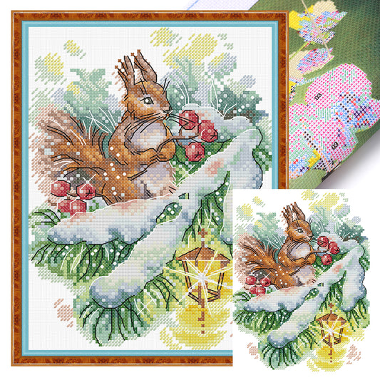 Winter Breath - 14CT Stamped Cross Stitch 19*26CM (Joy Sunday)