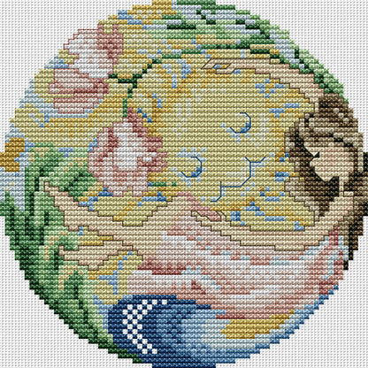 Embrace The Sun - 14CT Stamped Cross Stitch 18*18CM (Joy Sunday)