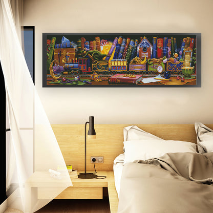 Dream Train - 14CT Stamped Cross Stitch 122*37CM (Joy Sunday)