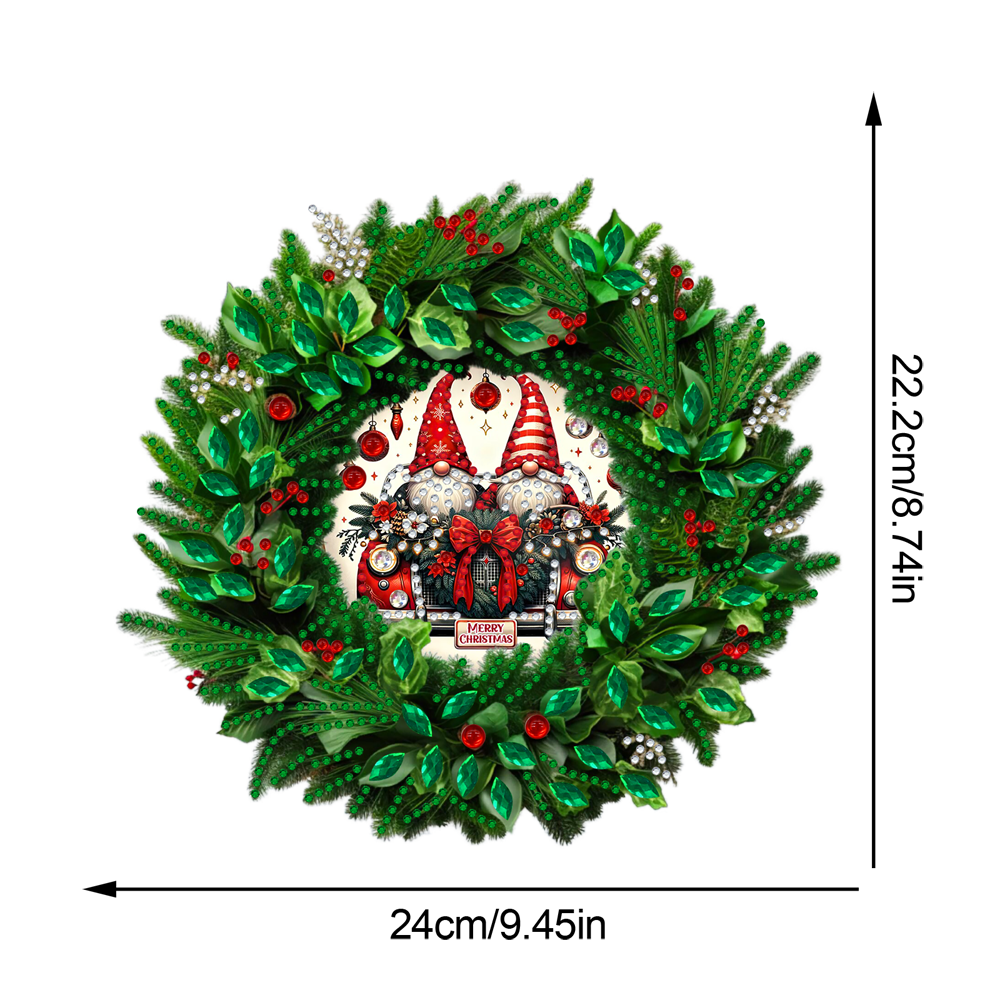 Christmas 2D Flat DIY Hanging Diamond Art Kits Window Hanging Art for Home Decor