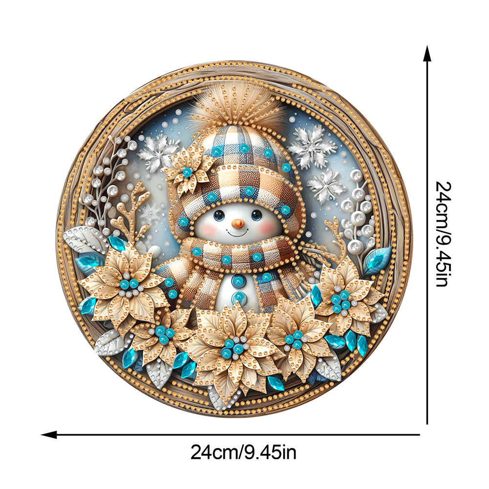 Christmas 2D Flat DIY Hanging Diamond Art Kits Window Hanging Art for Home Decor