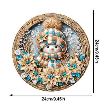 Christmas 2D Flat DIY Hanging Diamond Art Kits Window Hanging Art for Home Decor