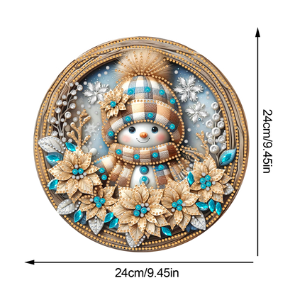 Christmas 2D Flat DIY Hanging Diamond Art Kits Window Hanging Art for Home Decor