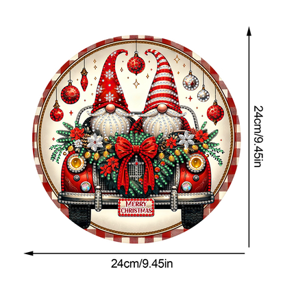 Christmas 2D Flat DIY Hanging Diamond Art Kits Window Hanging Art for Home Decor