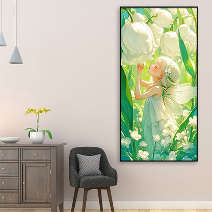 Lily Of The Valley Girl - Full Round Drill Diamond Painting 40*80CM