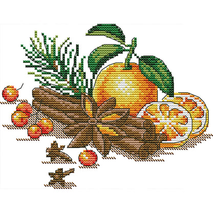 Berries And Spices - 14CT Stamped Cross Stitch 21*18CM (Joy Sunday)