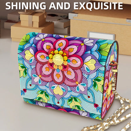 DIY Diamond Art Wooden Coin Pouch 5D Diamond Painting Crystal Rhinestone Purse