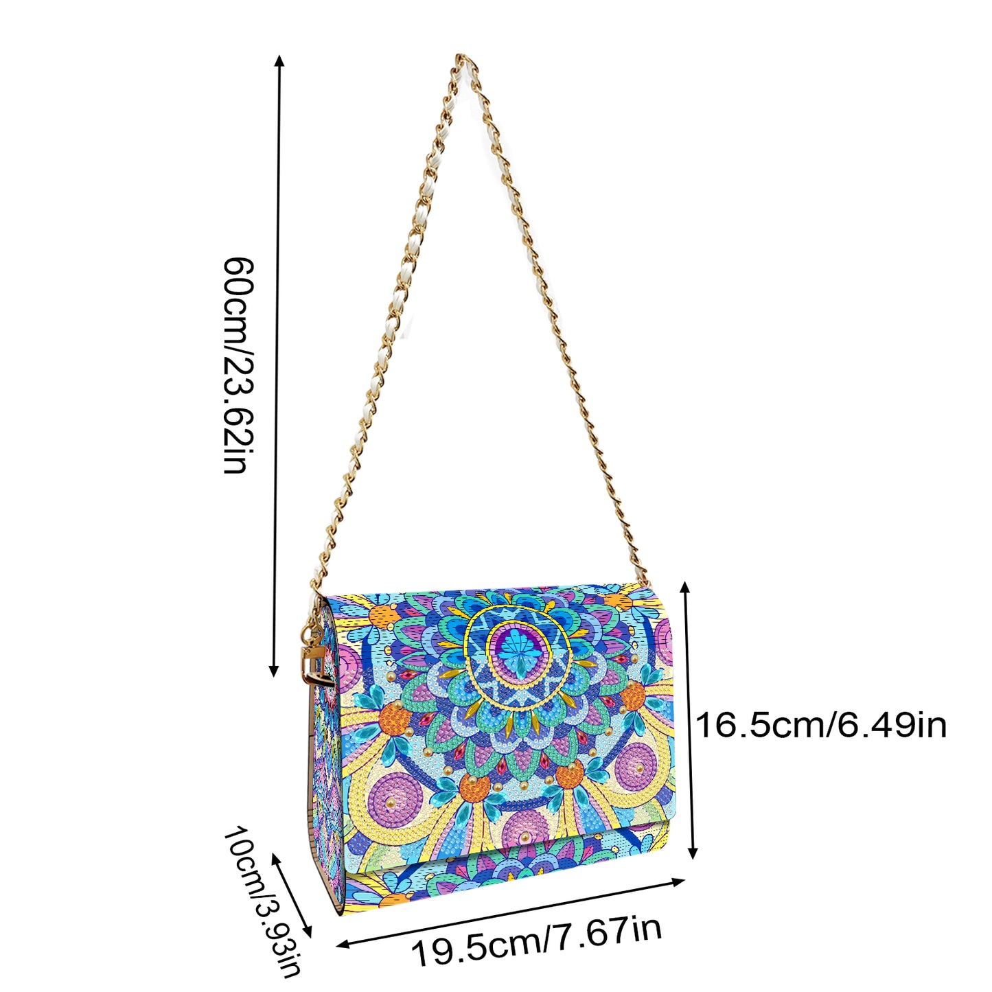DIY Diamond Art Wooden Coin Pouch 5D Diamond Painting Crystal Rhinestone Purse