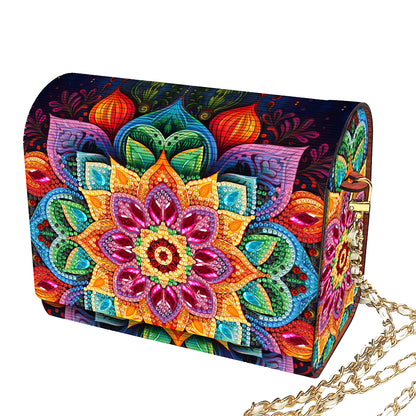 DIY Diamond Art Wooden Coin Pouch 5D Diamond Painting Crystal Rhinestone Purse