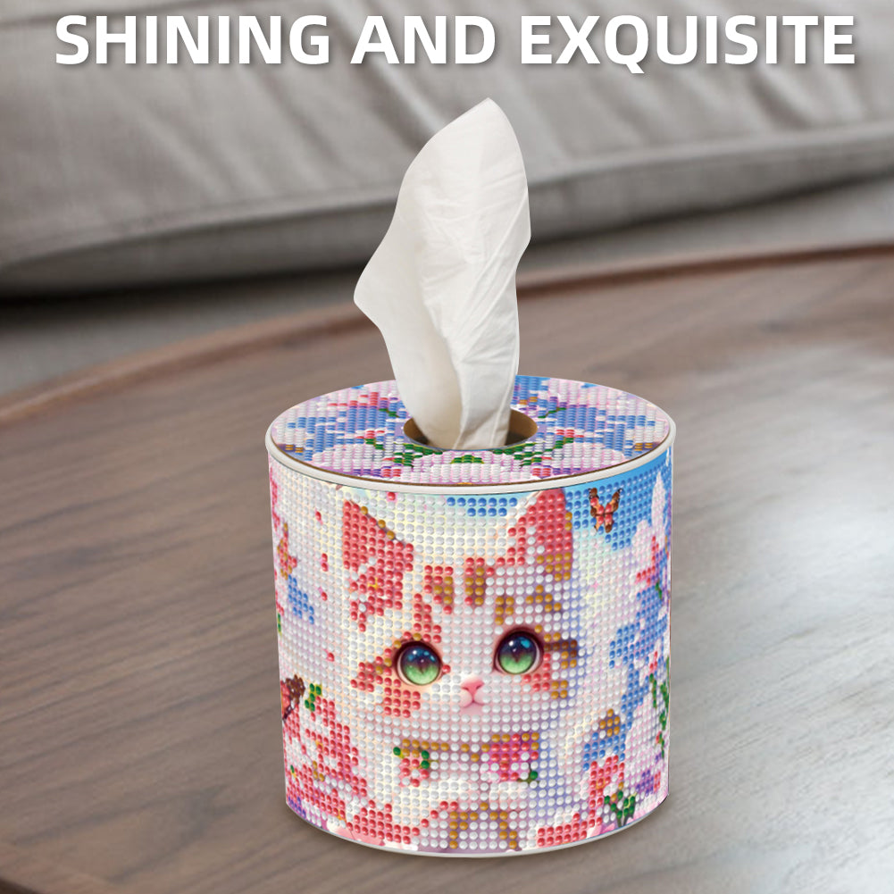 DIY Diamond Painting Handmade Tissue Holder Rhinestones Decorative Tissue Box