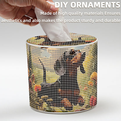 DIY Diamond Painting Handmade Tissue Holder Rhinestones Decorative Tissue Box