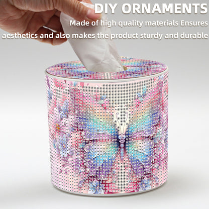 DIY Diamond Painting Handmade Tissue Holder Rhinestones Decorative Tissue Box