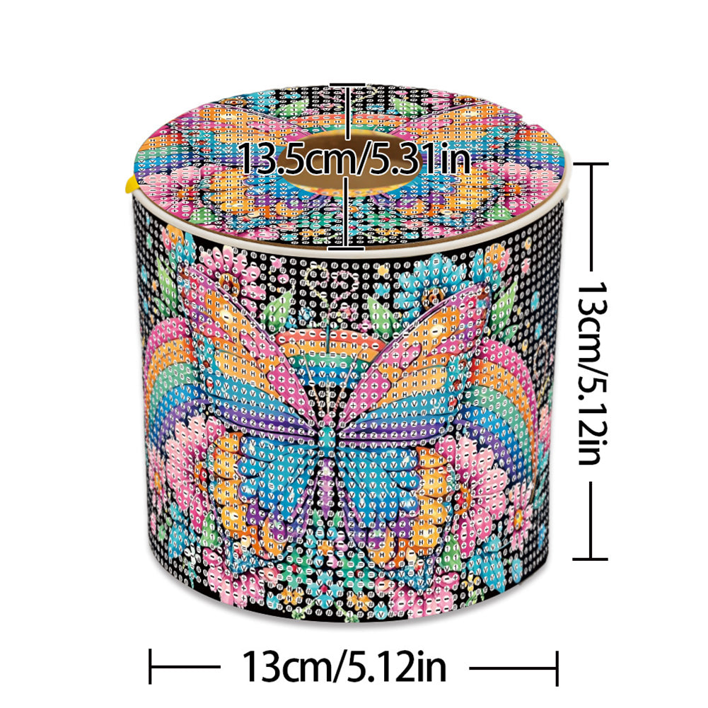 DIY Diamond Painting Handmade Tissue Holder Rhinestones Decorative Tissue Box