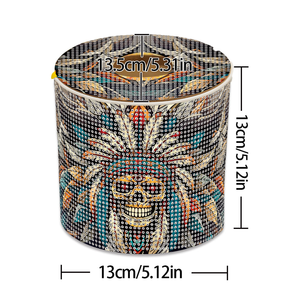 DIY Diamond Painting Handmade Tissue Holder Rhinestones Decorative Tissue Box