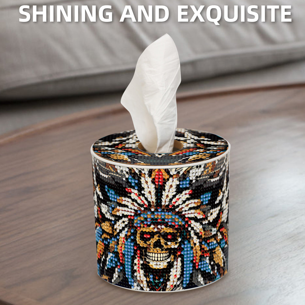 DIY Diamond Painting Handmade Tissue Holder Rhinestones Decorative Tissue Box