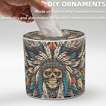 DIY Diamond Painting Handmade Tissue Holder Rhinestones Decorative Tissue Box