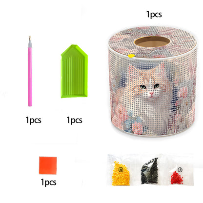 DIY Diamond Painting Handmade Tissue Holder Rhinestones Decorative Tissue Box