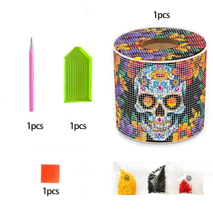 DIY Diamond Painting Handmade Tissue Holder Rhinestones Decorative Tissue Box