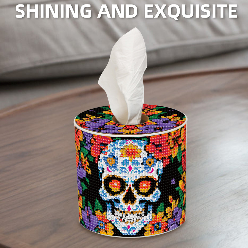 DIY Diamond Painting Handmade Tissue Holder Rhinestones Decorative Tissue Box