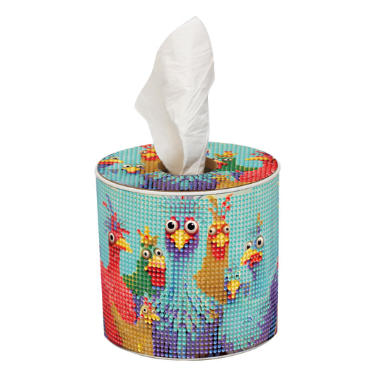 DIY Diamond Painting Handmade Tissue Holder Rhinestones Decorative Tissue Box