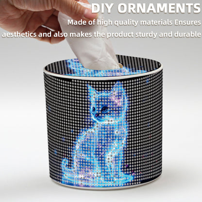 DIY Diamond Painting Handmade Tissue Holder Rhinestones Decorative Tissue Box