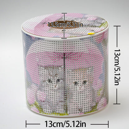 DIY Diamond Painting Handmade Tissue Holder Rhinestones Decorative Tissue Box