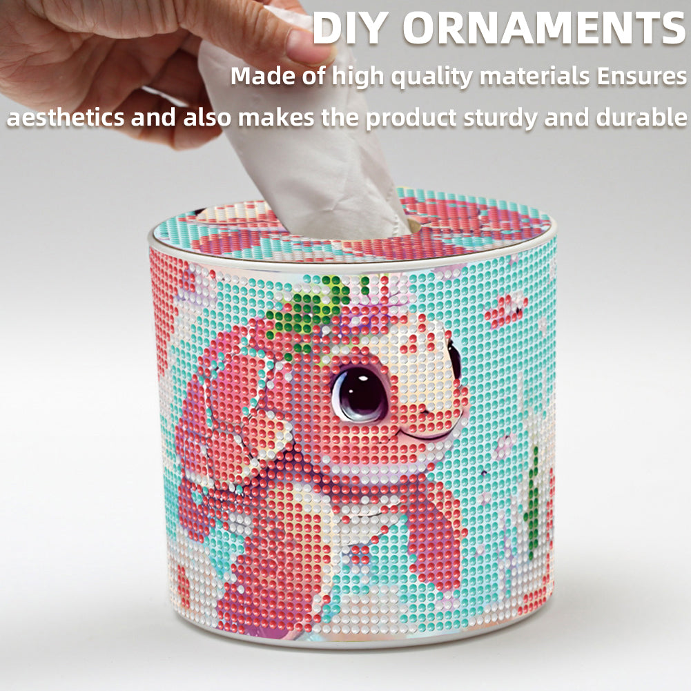 DIY Diamond Painting Handmade Tissue Holder Rhinestones Decorative Tissue Box