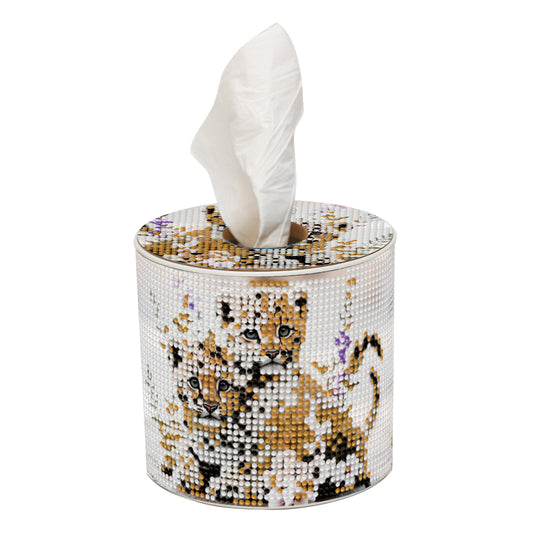 DIY Diamond Painting Handmade Tissue Holder Rhinestones Decorative Tissue Box