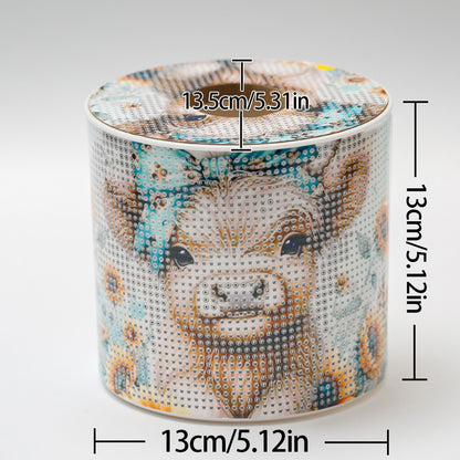 Yak DIY Diamond Painting Handmade Tissue Holder Rhinestones Crystal Tissue Box