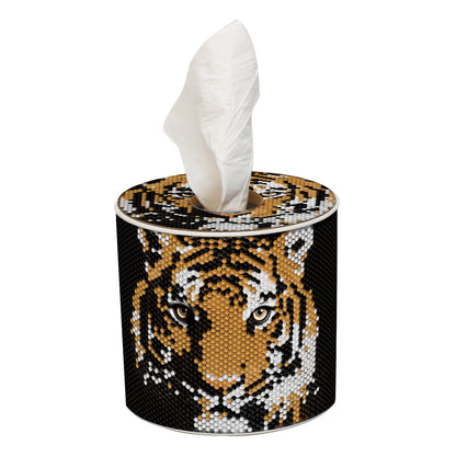 Tiger DIY Diamond Painting Handmade Tissue Holder Rhinestones Crystal Tissue Box