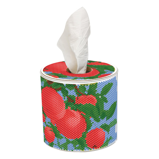 Apple DIY Diamond Painting Handmade Tissue Holder Rhinestones Crystal Tissue Box