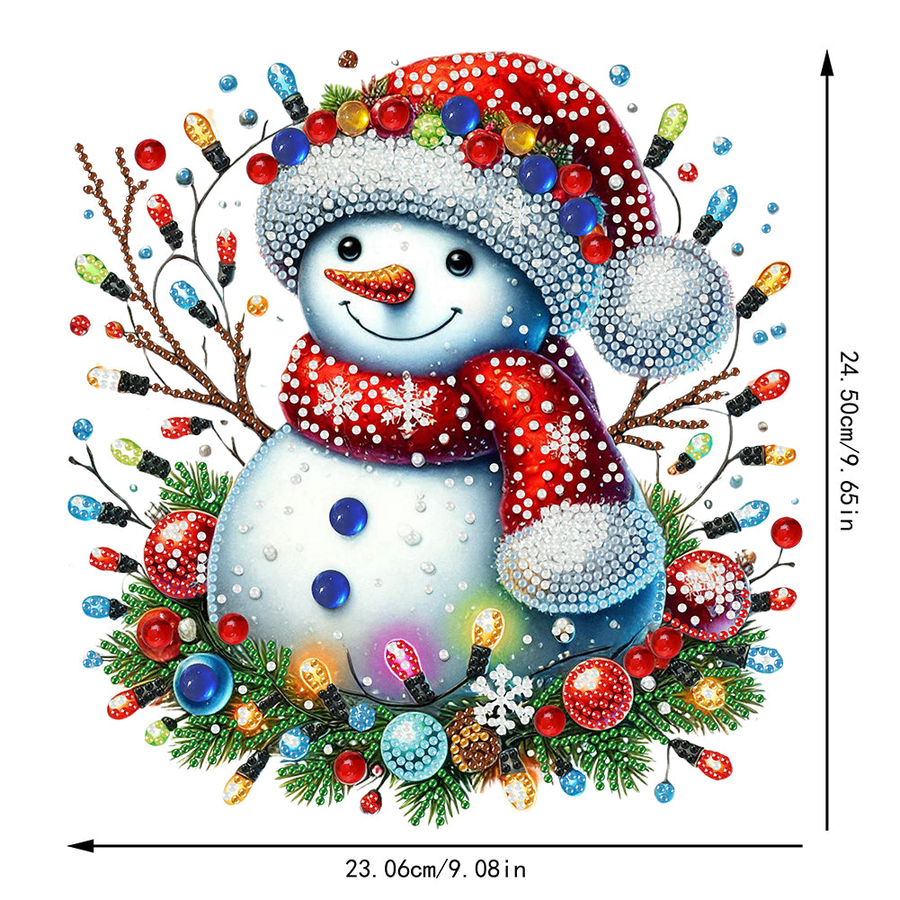 2D Flat Print Xmas DIY Acrylic Desktop Diamond Art Kits Bedroom Table Decoration