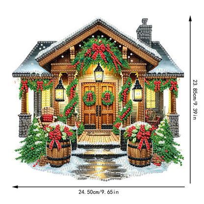 2D Flat Print Xmas DIY Acrylic Desktop Diamond Art Kits Bedroom Table Decoration