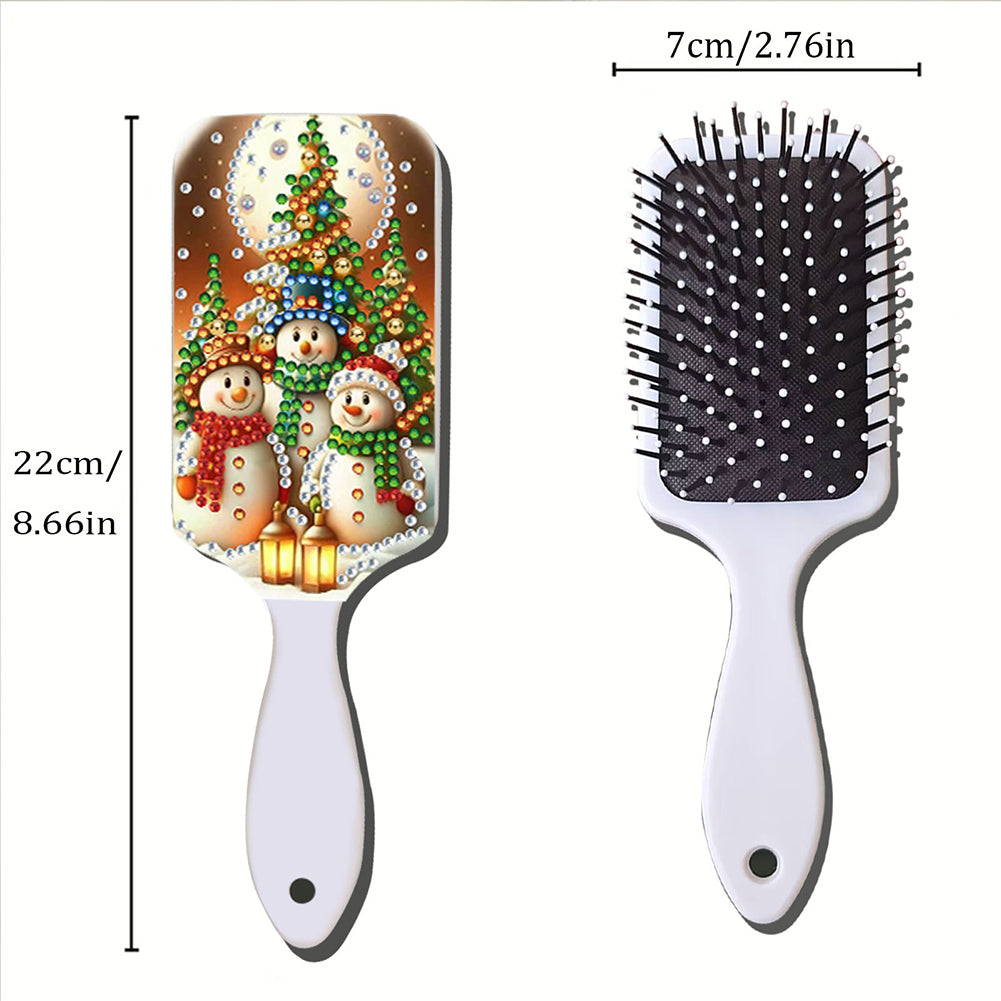 2pcs Crystal Diamond Hair Brush DIY Craft Supplies Crystal Air Cushion for Women