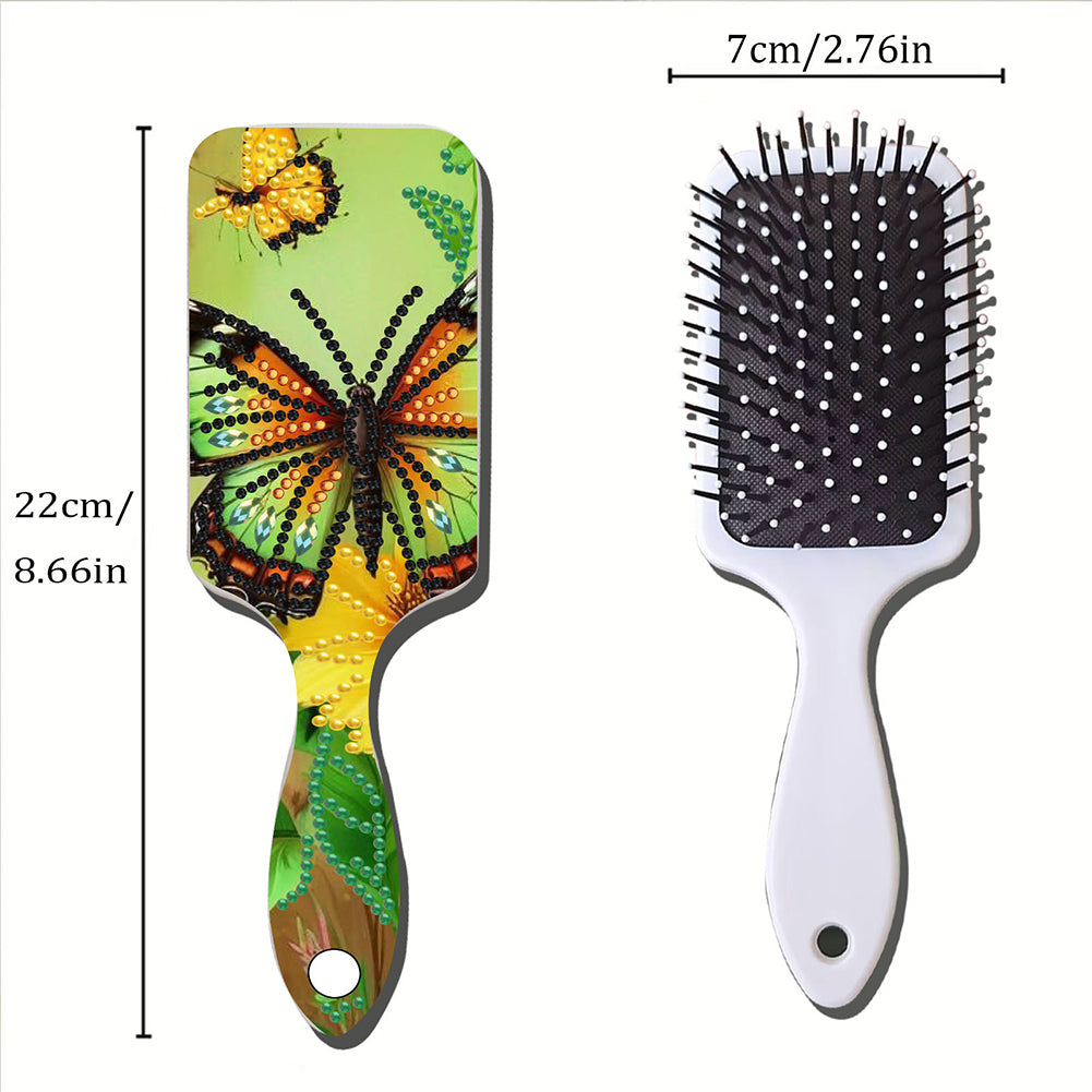 2pcs Crystal Diamond Hair Brush DIY Craft Supplies Crystal Air Cushion for Women