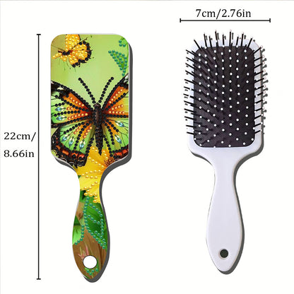 2pcs Crystal Diamond Hair Brush DIY Craft Supplies Crystal Air Cushion for Women