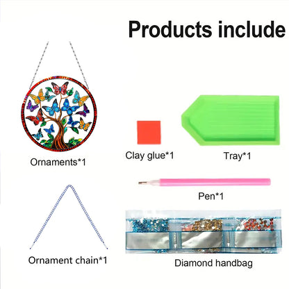 2D Flat DIY Diamond Art Pendant Diamond Painting Set Home Wall Decoration Crafts