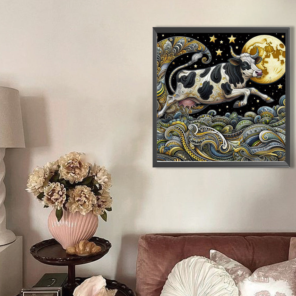 Dream Cow - Full Round Drill Diamond Painting 40*40CM