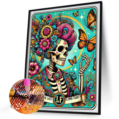 Skull - Full Round Drill Diamond Painting 40*50CM