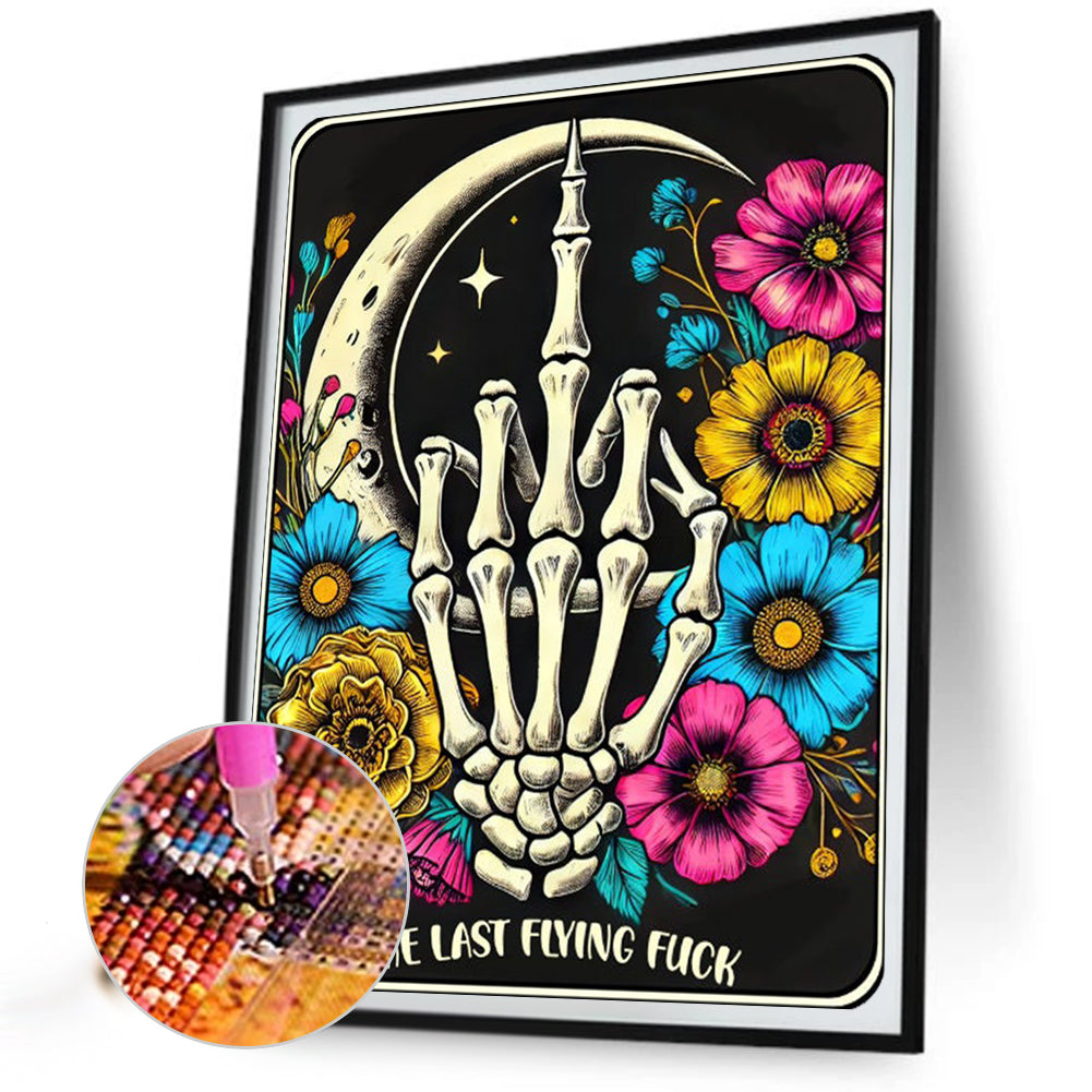 Skull Hand - Full Round Drill Diamond Painting 40*50CM